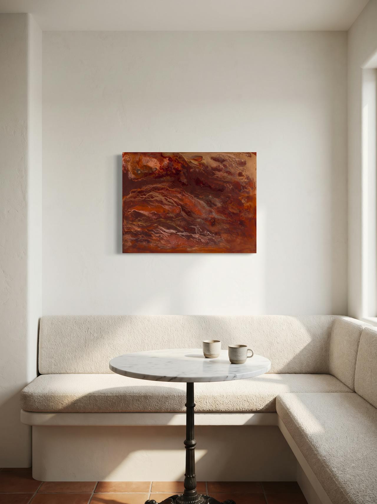 Bronze — Unframed frame, shown in situ
