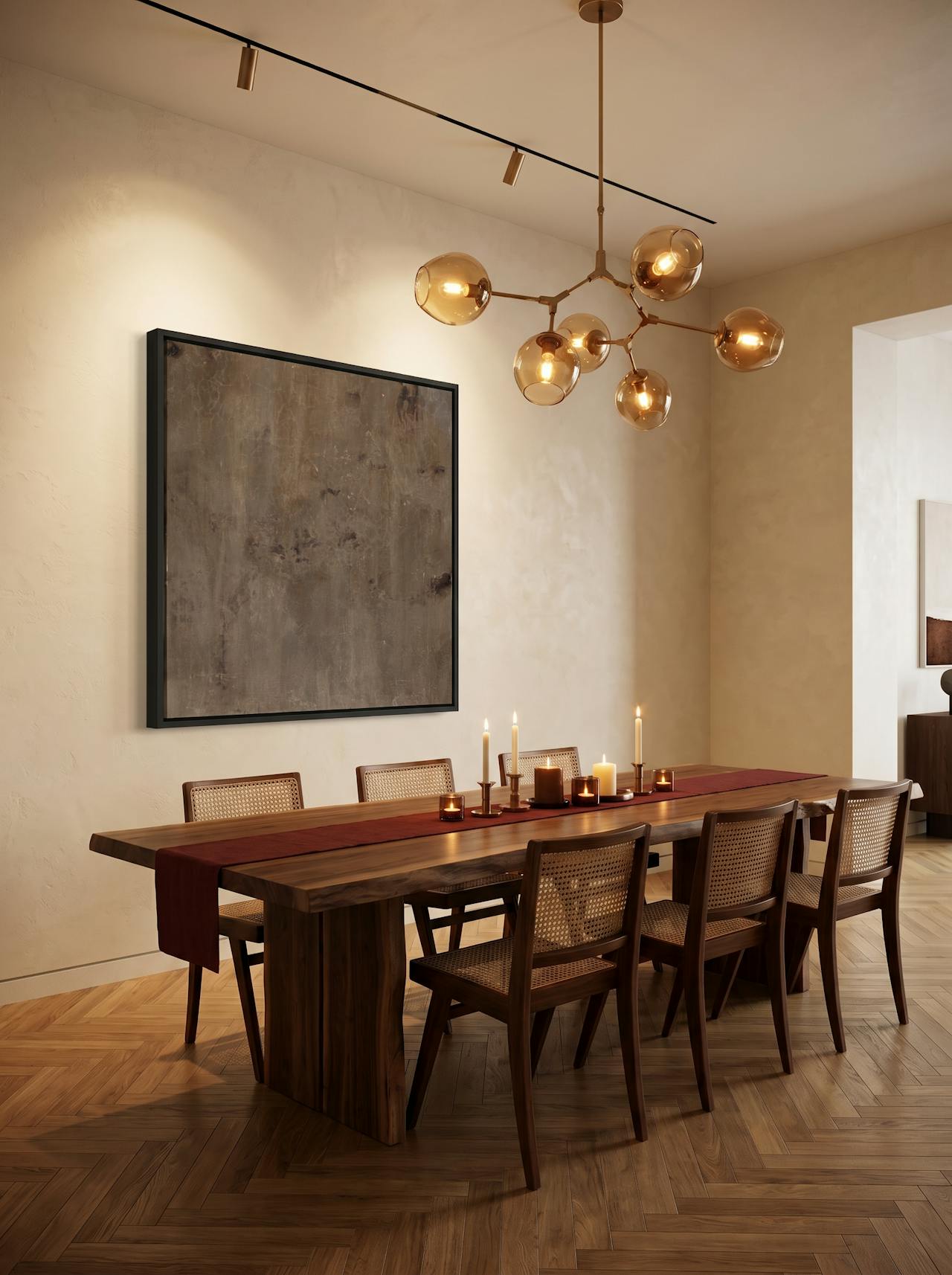 Petra, Espresso frame, shown in situ
